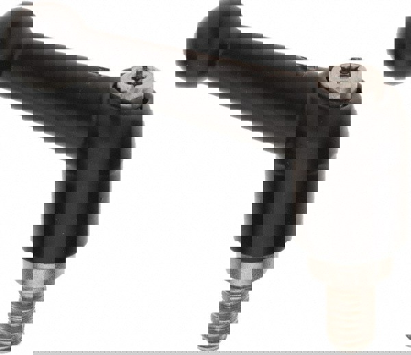 Threaded Stud Adjustable Clamping Handle: M6 x 1.00 Thread, 0.51