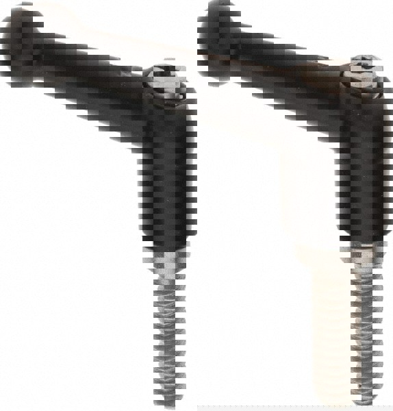 Threaded Stud Adjustable Clamping Handle: 1/4-20 Thread, 0.51