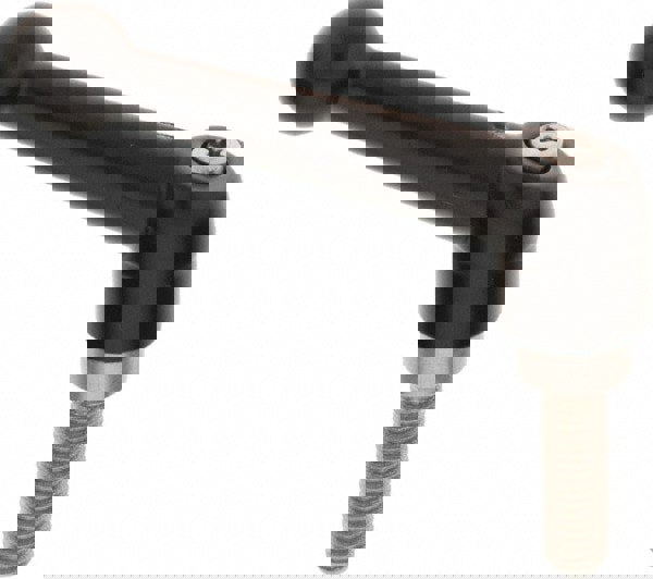 Threaded Stud Adjustable Clamping Handle: M8 x 1.25 Thread, 18 mm Hub Dia, Die Cast Zinc, Black