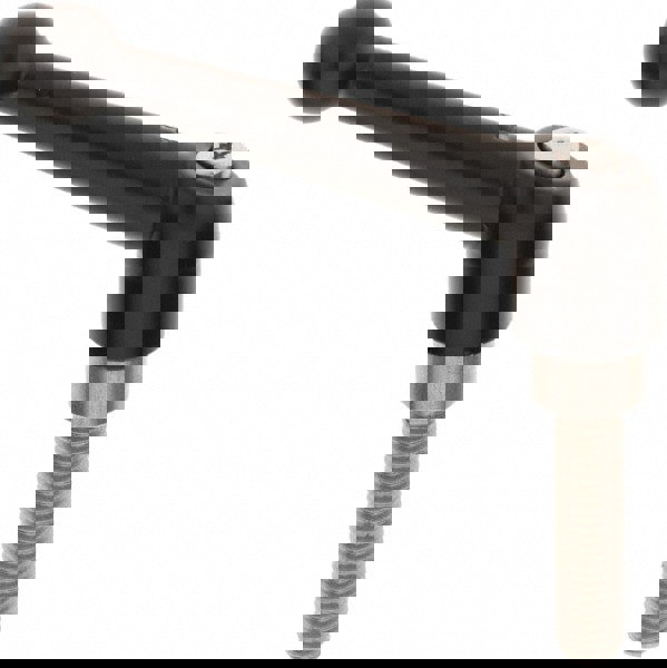 Metric Threaded Stud Adjustable Clamping Handle: M10 x 1.50 Thread, 21 mm Hub Dia, Zinc Die Cast with Stainless Steel Components