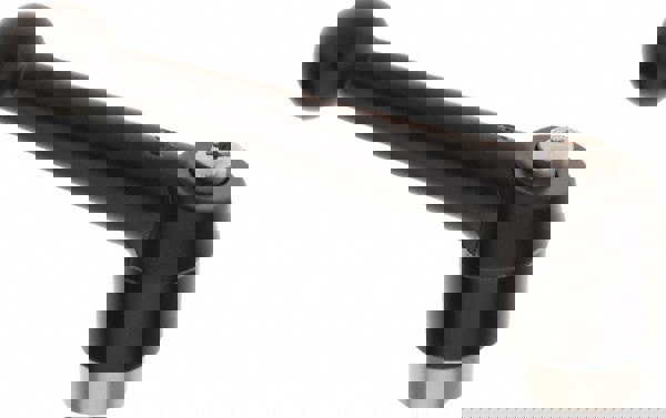 Threaded Hole Adjustable Clamping Handle: M12 x 1.75 Thread, 30 mm Hub Dia, Die Cast Zinc, Black