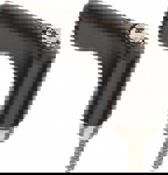 Stud Adjustable Clamping Handle: M4 x 0.70 Thread, 13 mm Hub Dia, Die Cast Zinc, Black