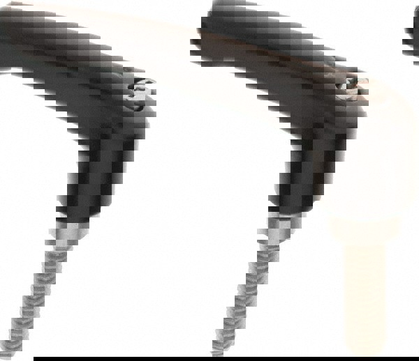 Threaded Stud Adjustable Clamping Handle: M8 x 1.25 Thread, 18.5 mm Hub Dia, Die Cast Zinc, Black