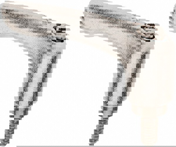 Threaded Stud Adjustable Clamping Handle: M5 x 0.08 Thread, 10 mm Hub Dia, Stainless Steel