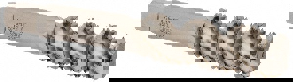 Spiral Flute Tap: 9/16-12, UNC, 3 Flute, Bottoming, High Speed Steel, Bright/Uncoated