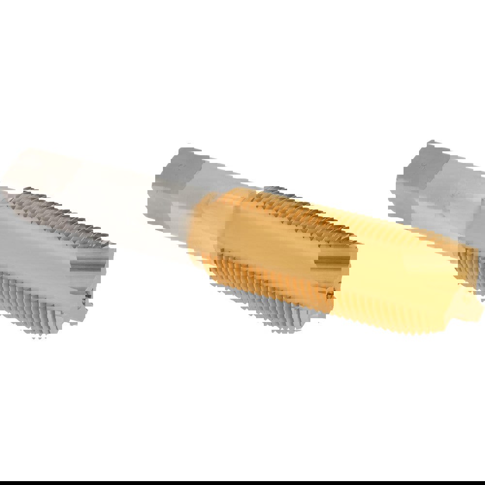 Spiral Point Tap: 7/8-14, UNF, 3 Flutes, Plug, 3B, High Speed Steel, TiN Finish