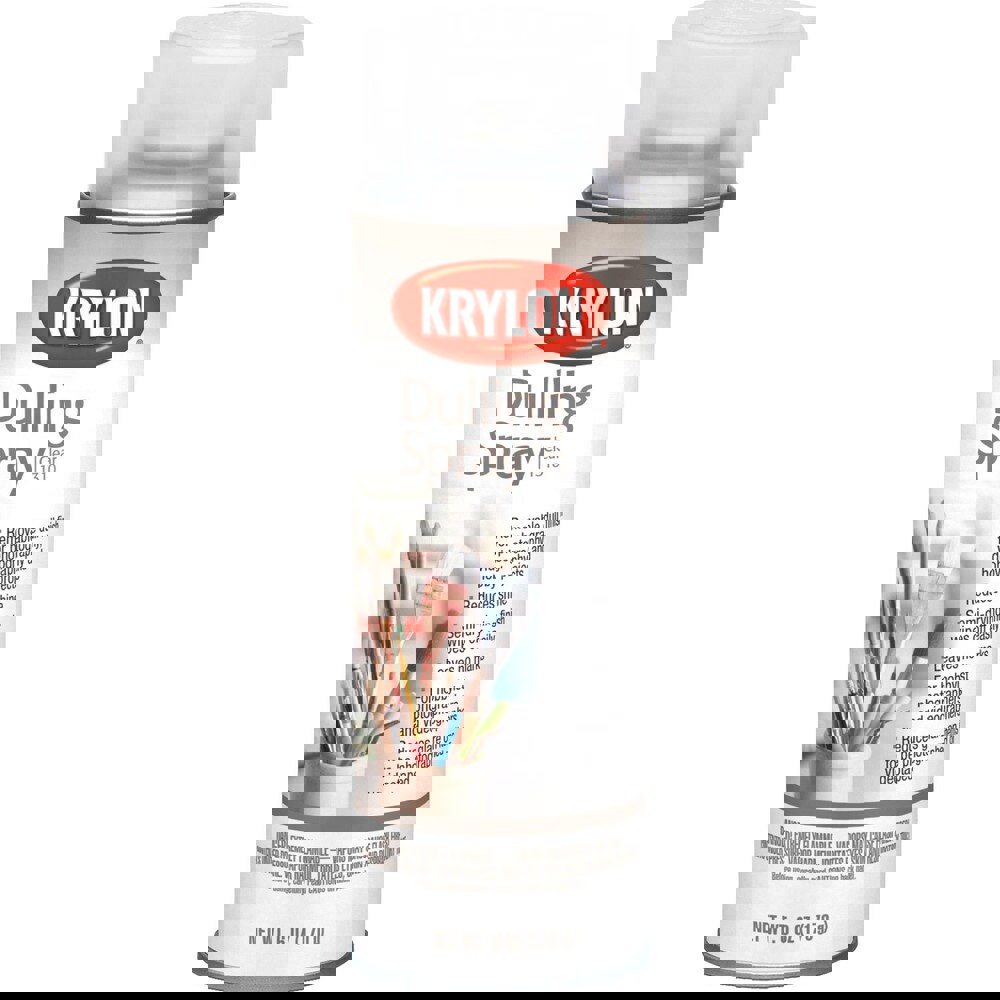 Spray Paint: Clear, Flat, 11 oz Net Fill, Acrylic Coating