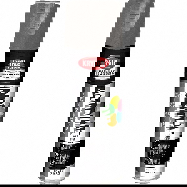 Primer Spray Paint: Gray, Gloss, 16 oz