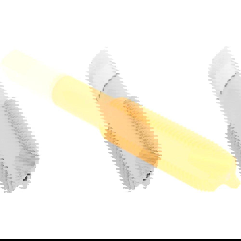 Spiral Point Tap: 7/16-20, UNF, 3 Flutes, Plug, High Speed Steel, TiN Finish