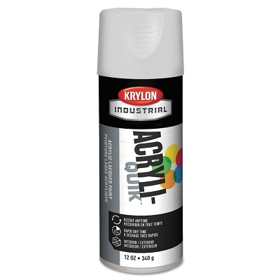 Lacquer Spray Paint: White, Gloss, 16 oz