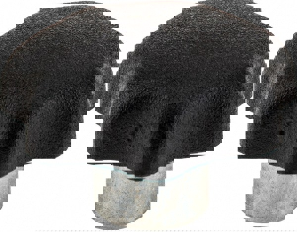 Star Lobed Knob: 32 mm Head Dia, 7 Points, Thermoplastic Elastomer, Black