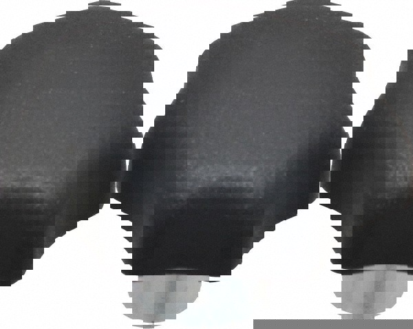 Lobed Knob: 40 mm Head Dia, 7 Points, Thermoplastic Elastomer, Black