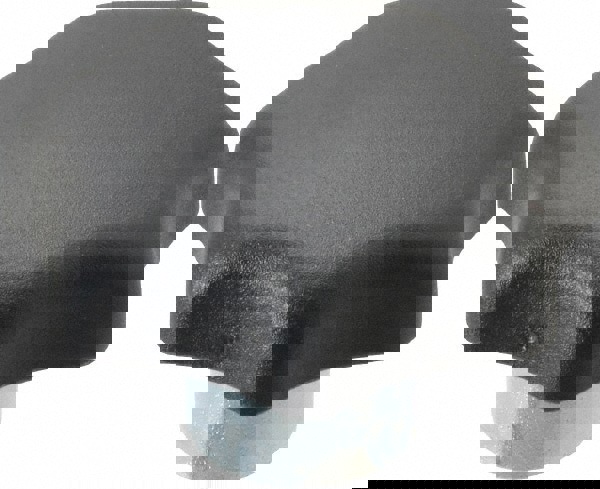 Lobed Knob: 50 mm Head Dia, 7 Points, Thermoplastic Elastomer, Black