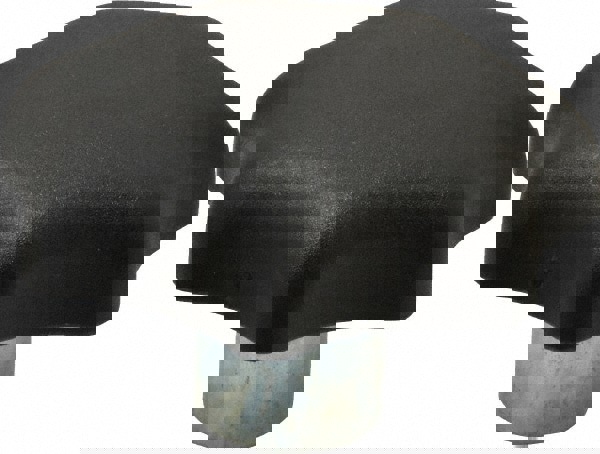 Star Lobed Knob: 63 mm Head Dia, 7 Points, Thermoplastic Elastomer, Black