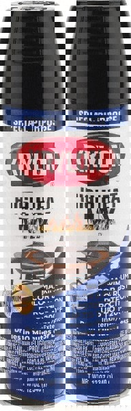 High Heat Spray Paint: Black, Gloss, 12