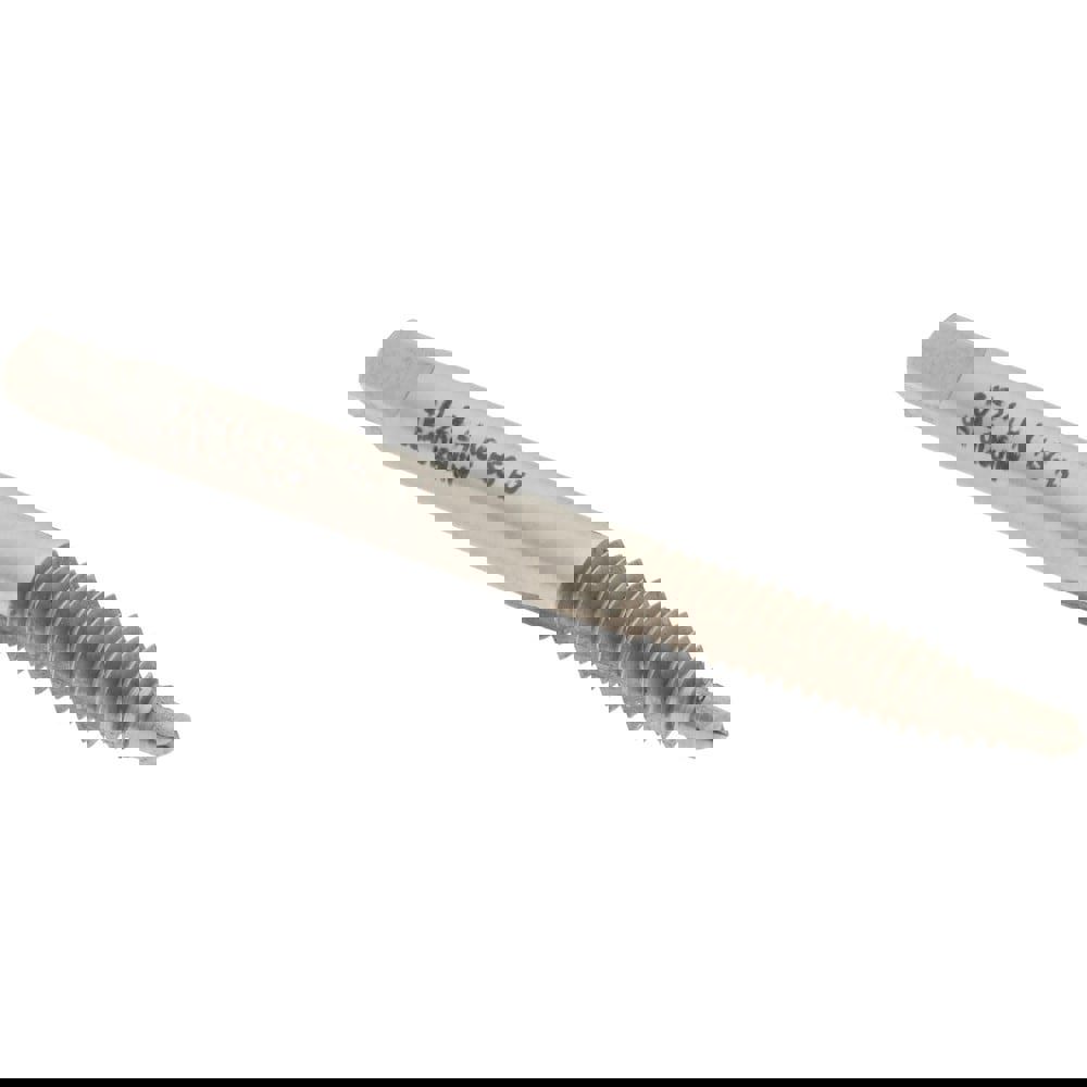 Spiral Point Tap: #10-24, UNC, 2 Flutes, Plug, 2B/3B, High Speed Steel, Bright Finish