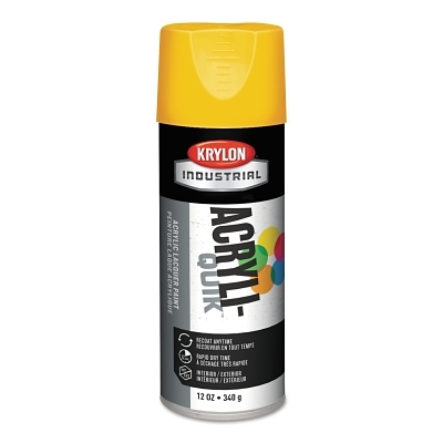 Enamel Spray Paint: OSHA Yellow, Gloss, 12 oz