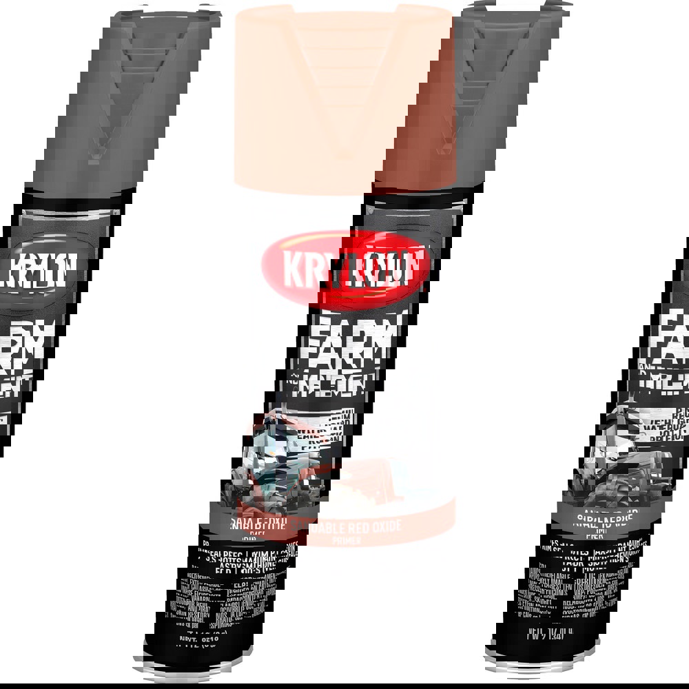 Spray Paints; Product Type: Spray Paint ; Color: Red Oxide ; Color Family: Red ; Container Size (oz.): 12.000 ; Touch Dry Time: 15min ; Overall Dry Time: 1h