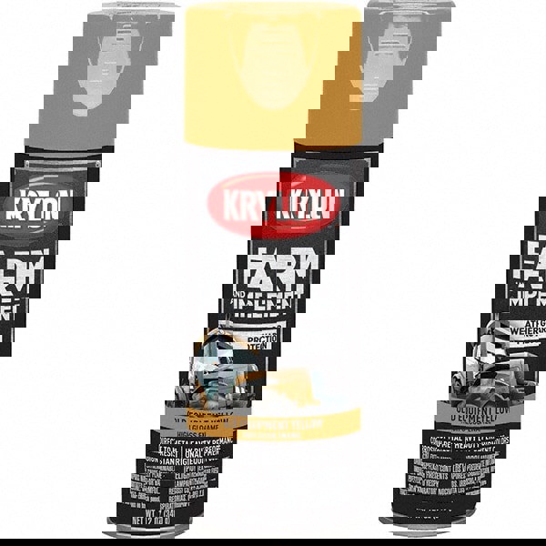 Equipment Spray Paint: Yellow, Gloss, 12 oz