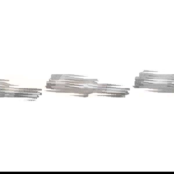 Straight Flute Tap: M2x0.40 Metric Coarse, 3 Flutes, Bottoming, High Speed Steel, Bright/Uncoated