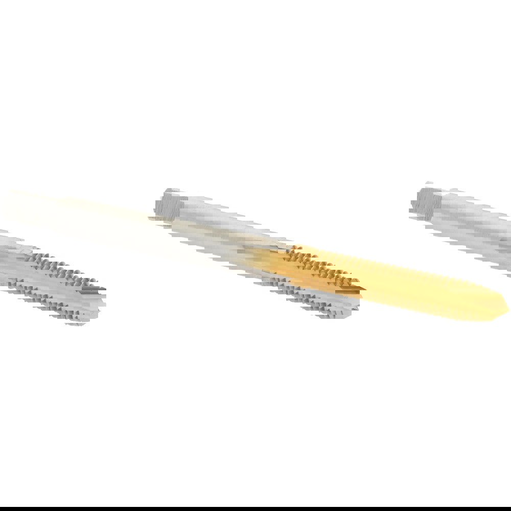 Spiral Point Tap: M4x0.70 Metric Coarse, 2 Flutes, Plug, High Speed Steel, TiN Coated