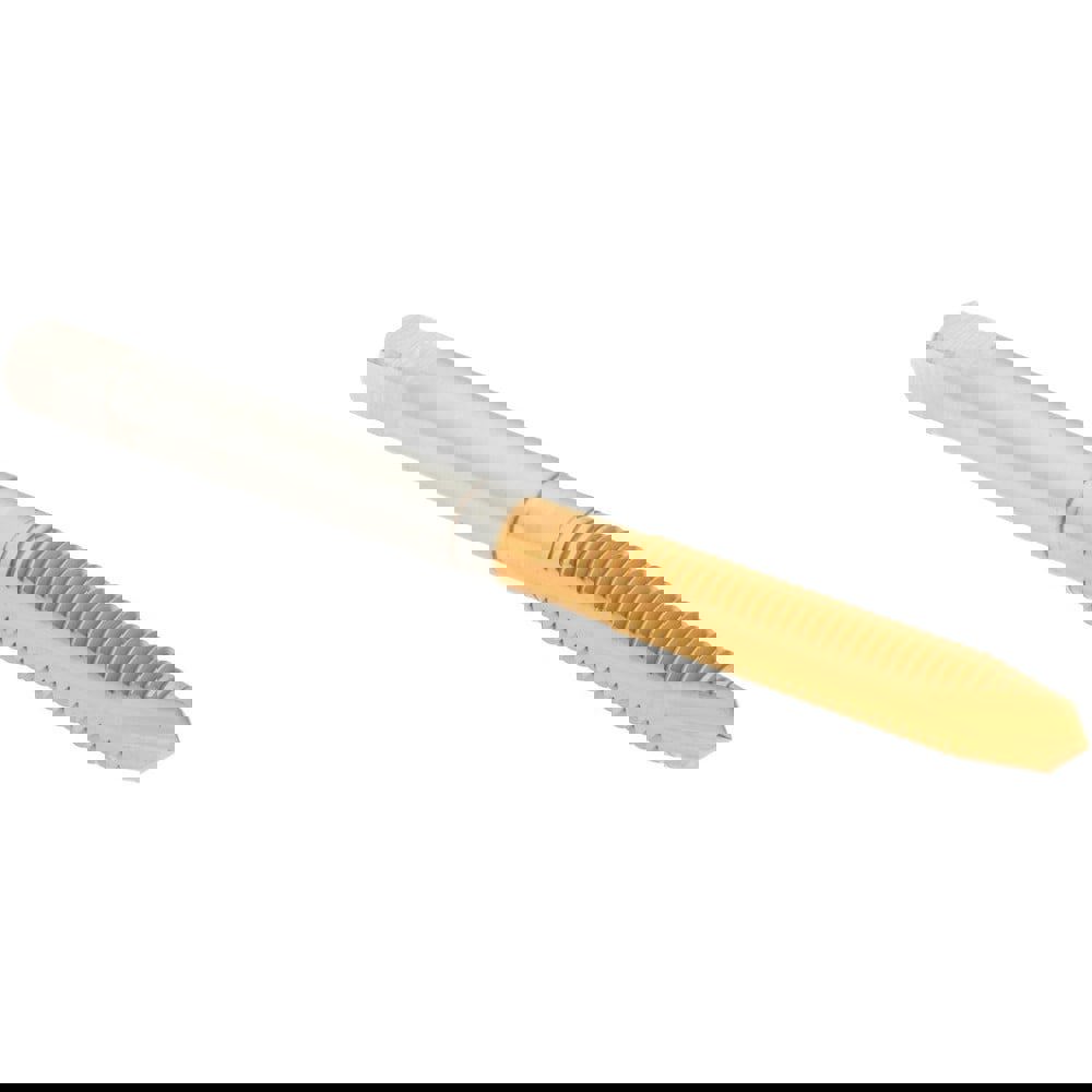 Spiral Point Tap: M5x0.80 Metric Coarse, 2 Flutes, Plug, High Speed Steel, TiN Coated