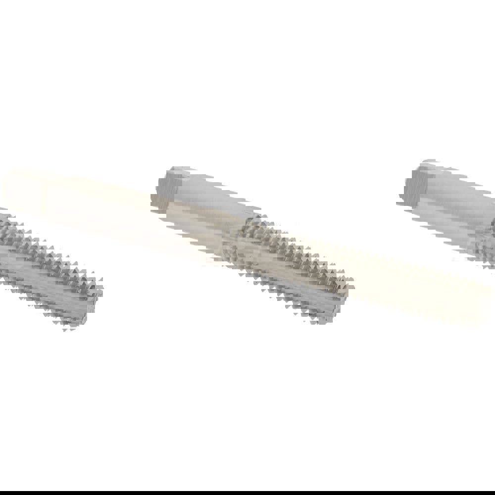 Straight Flute Tap: M6x1.00 Metric Coarse, 4 Flutes, Bottoming, High Speed Steel, Bright/Uncoated