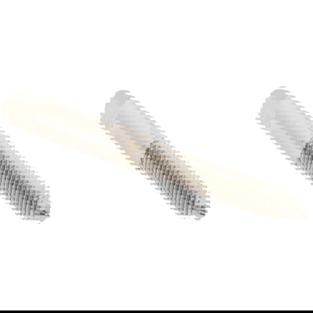 Spiral Point Tap: M7x1.00 Metric Coarse, 2 Flutes, Plug, High Speed Steel, Bright Finish