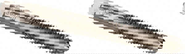 Straight Flute Tap: M8x1.25 Metric Coarse, 4 Flutes, Plug, High Speed Steel, Bright/Uncoated