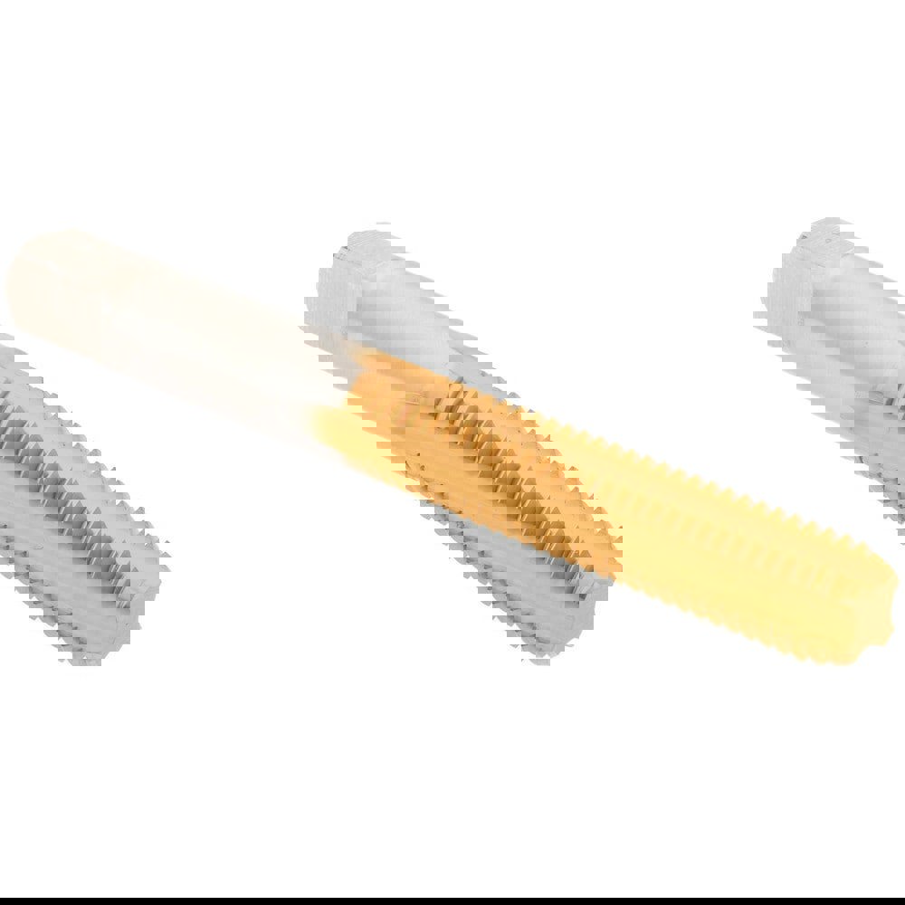 Straight Flute Tap: M8x1.25 Metric Coarse, 4 Flutes, Bottoming, High Speed Steel, TiN Coated