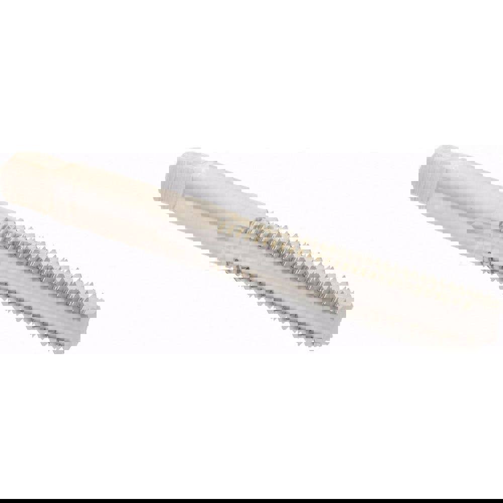 Straight Flute Tap: M8x1.25 Metric Coarse, 4 Flutes, Bottoming, High Speed Steel, Bright/Uncoated