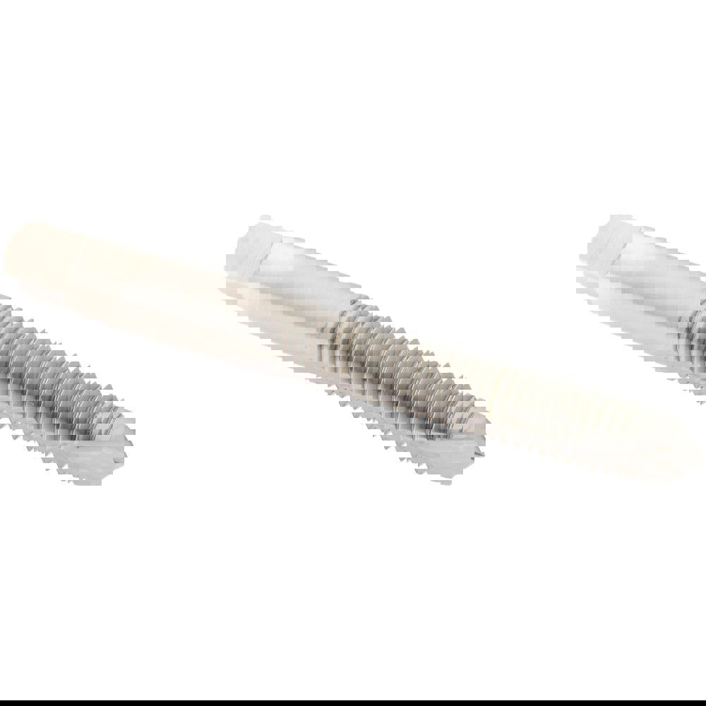 Spiral Point Tap: M8x1.25 Metric Coarse, 2 Flutes, Plug, High Speed Steel, Bright Finish