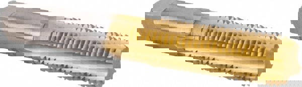 Straight Flute Tap: M10x1.50 Metric Coarse, 4 Flutes, Bottoming, High Speed Steel, TiN Coated