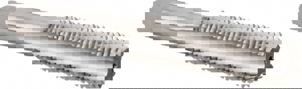 Straight Flute Tap: M12x1.75 Metric Coarse, 4 Flutes, Bottoming, High Speed Steel, Bright/Uncoated