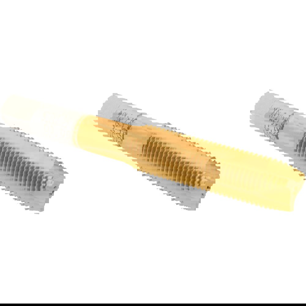Spiral Point Tap: M12x1.25 Metric Fine, 3 Flutes, Plug, High Speed Steel, TiN Coated