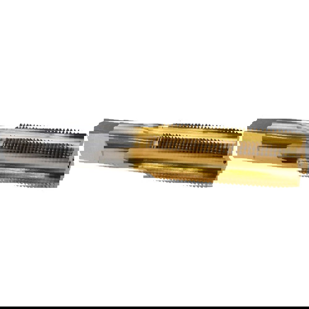 Straight Flute Tap: M20x1.50 Metric Fine, 4 Flutes, Plug, High Speed Steel, TiN Coated