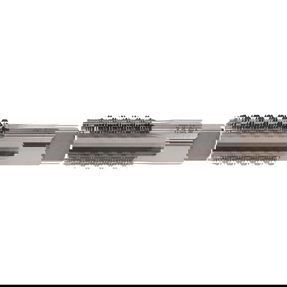 Straight Flute Tap: M24x3.00 Metric Coarse, 4 Flutes, Plug, High Speed Steel, Bright/Uncoated