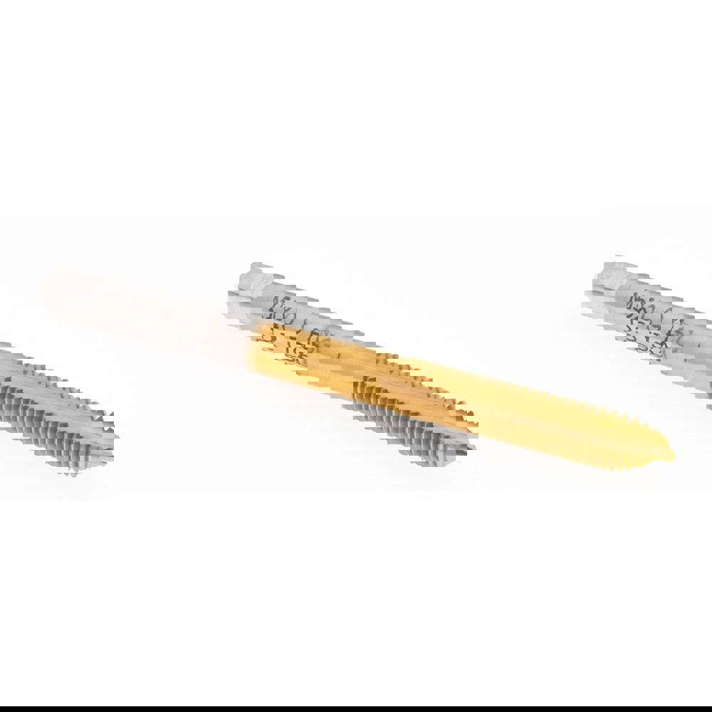 Spiral Point Tap: M5x0.90 Metric Special, 2 Flutes, Plug, High Speed Steel, TiN Coated