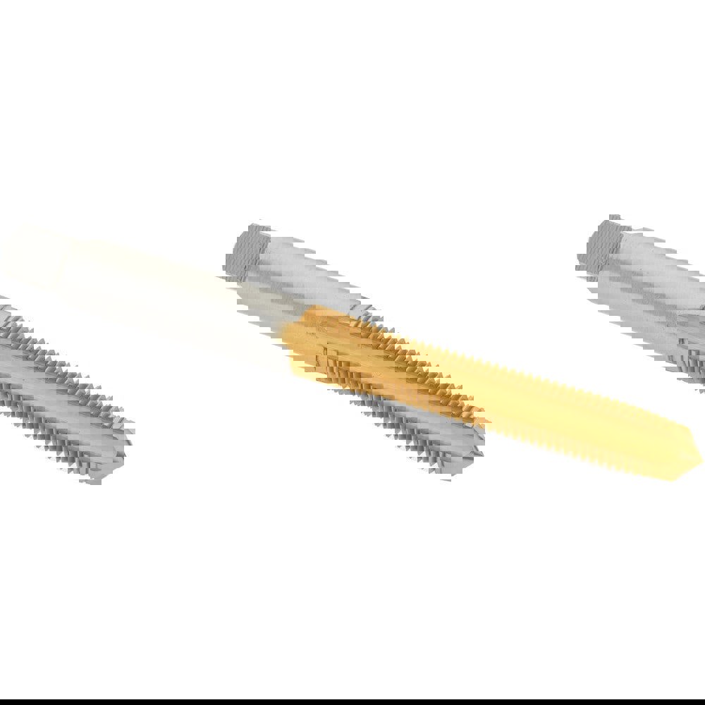 Straight Flute Tap: M6x0.75 Metric Fine, 4 Flutes, Plug, High Speed Steel, TiN Coated