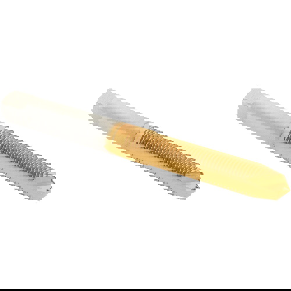 Spiral Point Tap: M6x0.75 Metric Fine, 2 Flutes, Plug, High Speed Steel, TiN Coated