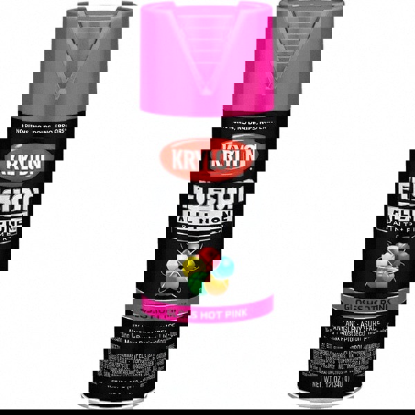 Acrylic Enamel Spray Paint: Hot Pink, Gl