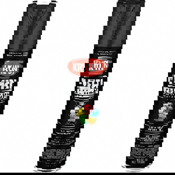 Acrylic Enamel Spray Paint: Black, Satin