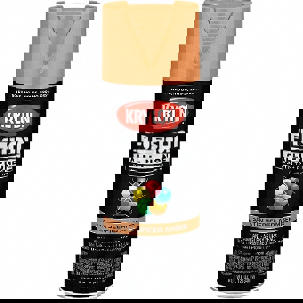 Acrylic Enamel Spray Paint: Spiced Amber, Satin, 12 oz