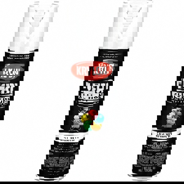 Acrylic Enamel Spray Paint: White, Satin