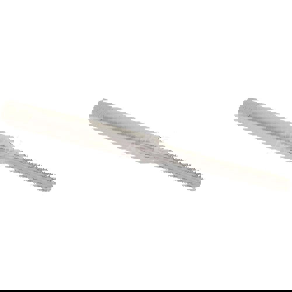 Straight Flute Tap: M2x0.40 Metric Coarse, 3 Flutes, Bottoming, 6H Class of Fit, High Speed Steel, Bright/Uncoated