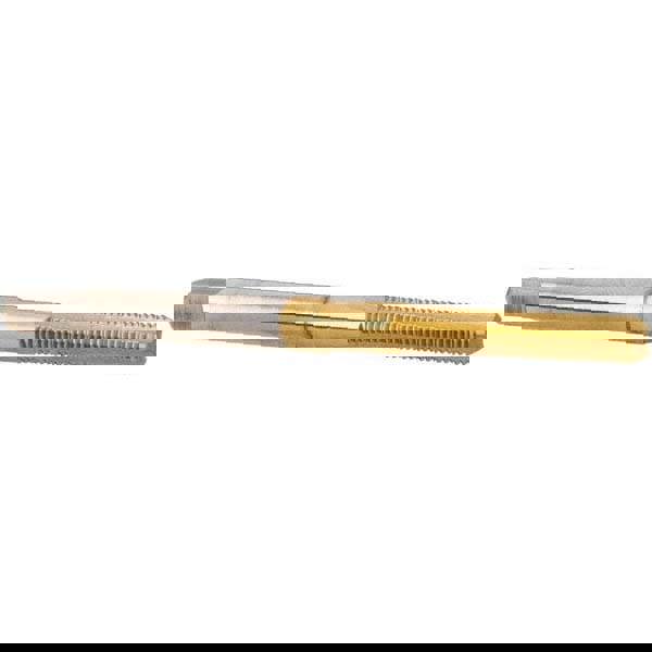 Straight Flute Tap: M3x0.50 Metric Coarse, 3 Flutes, Bottoming, 6H Class of Fit, High Speed Steel, TiN Coated