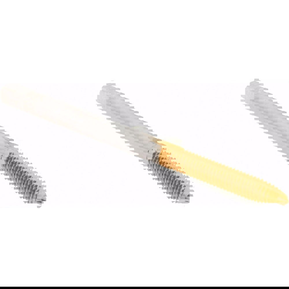 Spiral Point Tap: M3.5x0.60 Metric Coarse, 2 Flutes, Plug, 6H Class of Fit, High Speed Steel, TiN Coated