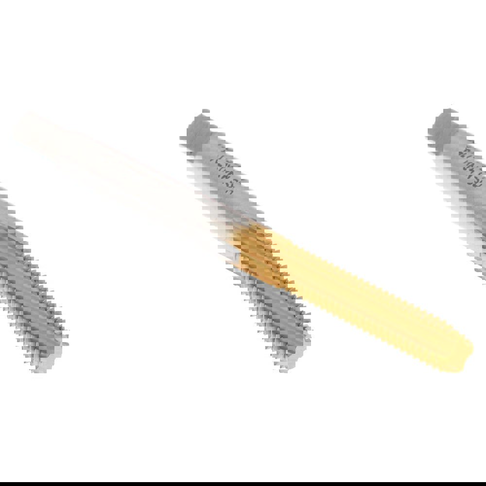 Straight Flute Tap: M4x0.70 Metric Coarse, 4 Flutes, Bottoming, 6H Class of Fit, High Speed Steel, TiN Coated