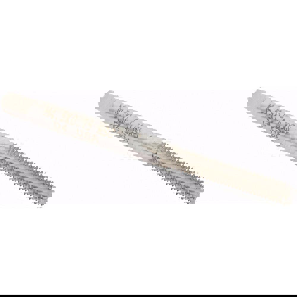 Straight Flute Tap: M4.5x0.75 Metric Coarse, 4 Flutes, Bottoming, High Speed Steel, Bright/Uncoated