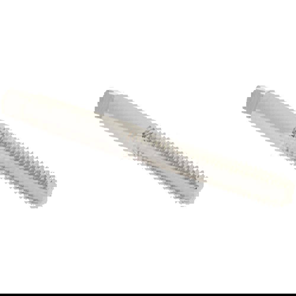 Straight Flute Tap: M6x1.00 Metric Coarse, 4 Flutes, Bottoming, 6H Class of Fit, High Speed Steel, Bright/Uncoated